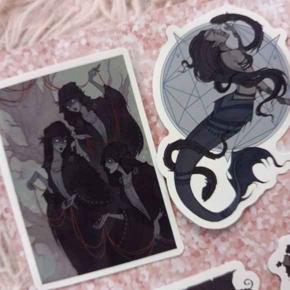 Gorgeous dark Disney art sticker pack of 10! Gothic beautiful pieces! - Picture 8 of 8